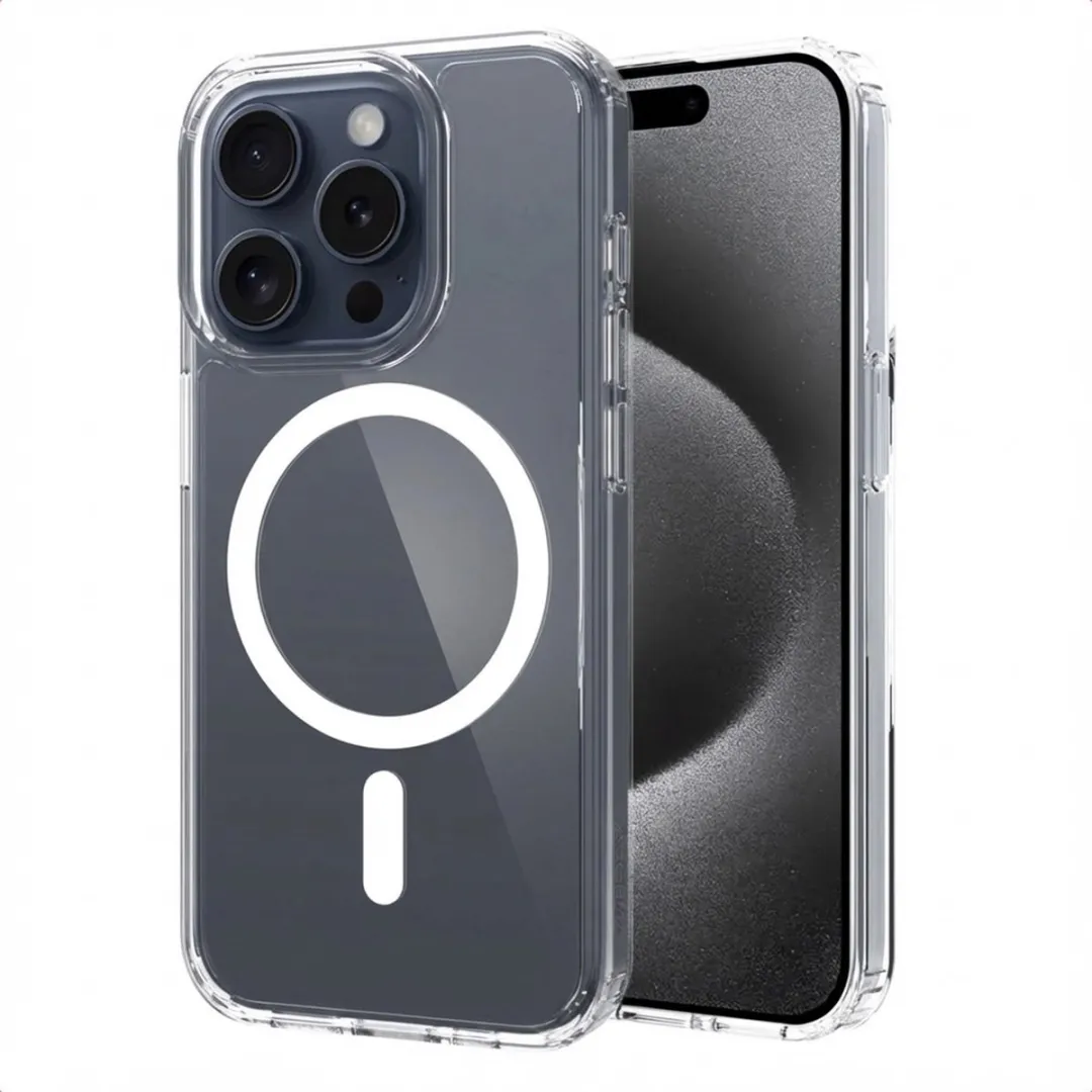 Accezz Hoesje iPhone 15 Pro Xtreme Impact Transparant - MagSafe