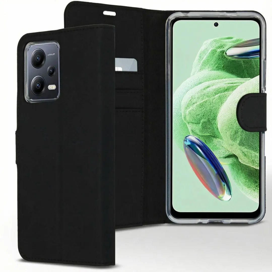 Accezz Hoesje SH00060150 - Xiaomi Redmi Note 12/Poco X5 - 3 Pasjes - Zwart