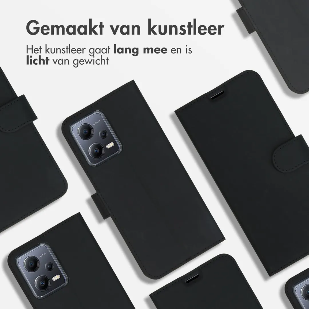 Accezz Hoesje SH00060150 - Xiaomi Redmi Note 12/Poco X5 - 3 Pasjes - Zwart