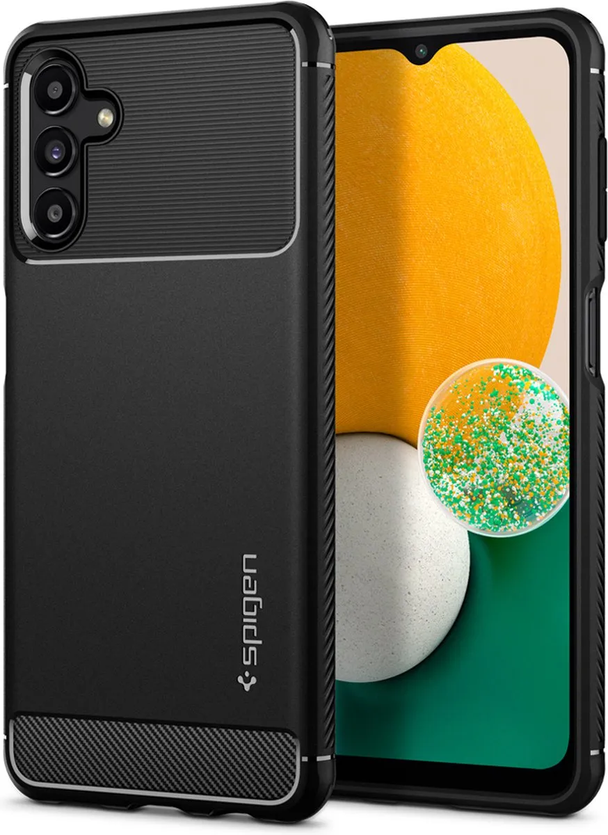 Spigen Rugged Armor ACS04692 Hoesje - Samsung Galaxy A13 5G/A04s - Zwart