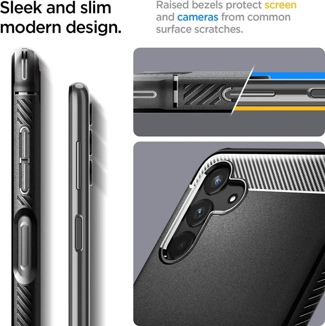 Spigen Rugged Armor ACS04692 Hoesje - Samsung Galaxy A13 5G/A04s - Zwart - afbeelding 6 van 6