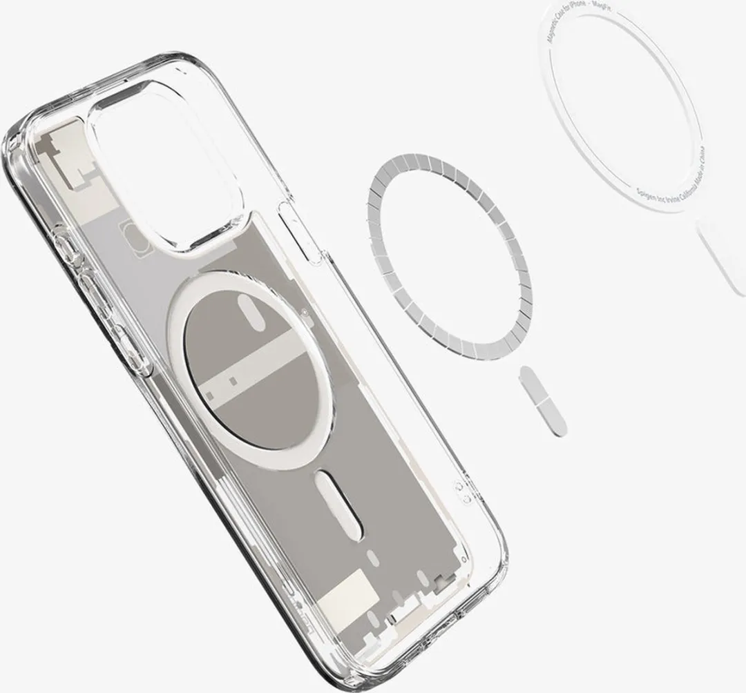 Spigen Ultra Hybrid MagSafe Hoesje iPhone 15 Pro - Titanium - 8809971221054 - afbeelding 2 van 6