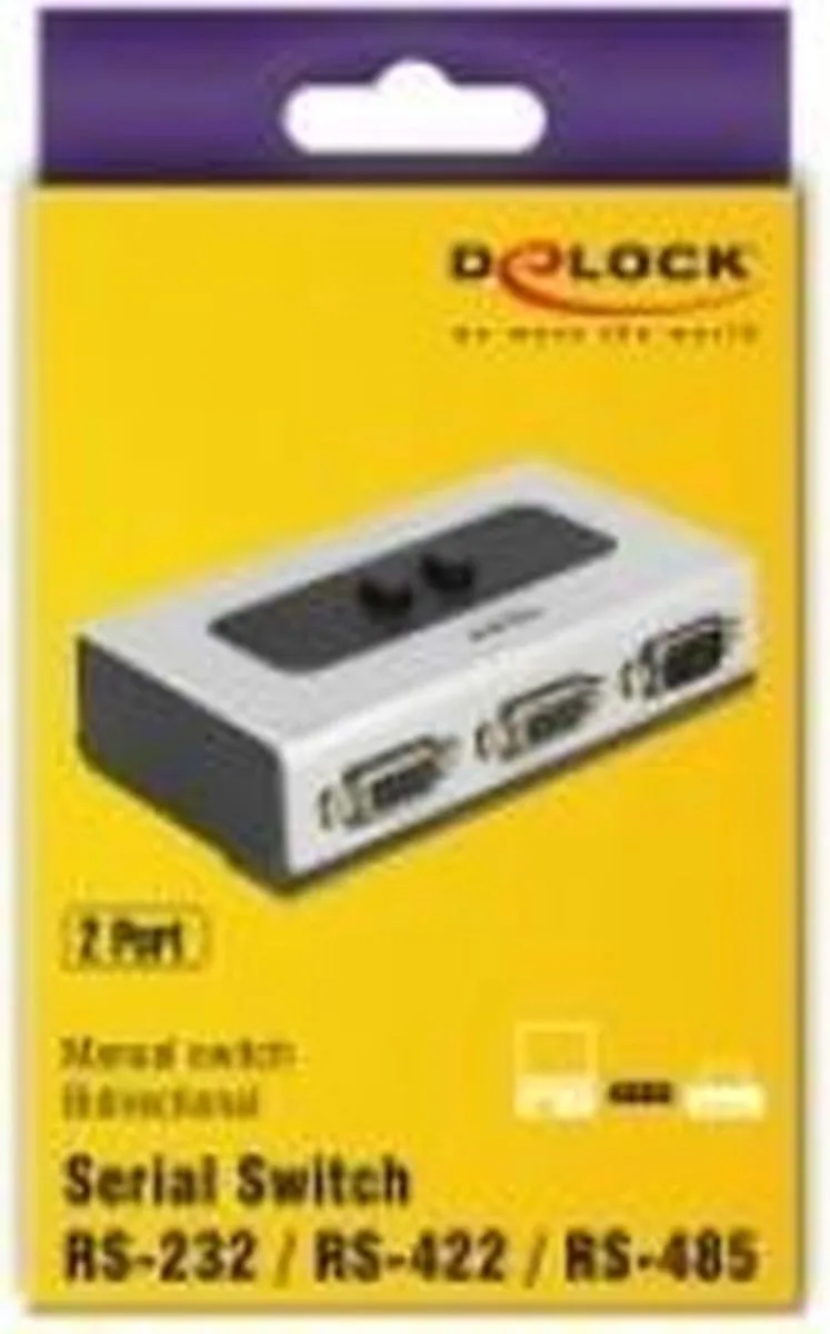 Delock 87729 Seriële Switch RS-232/RS-422/RS-485 - 2 Poorten