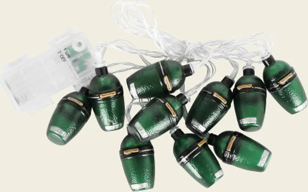 Big Green Egg Kerstverlichting LED Strip - 10 Lichtpunten - Groen - afbeelding 6 van 6