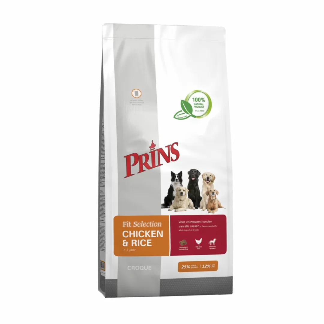Prins Fit Selection Kip & Rijst Hondenvoer