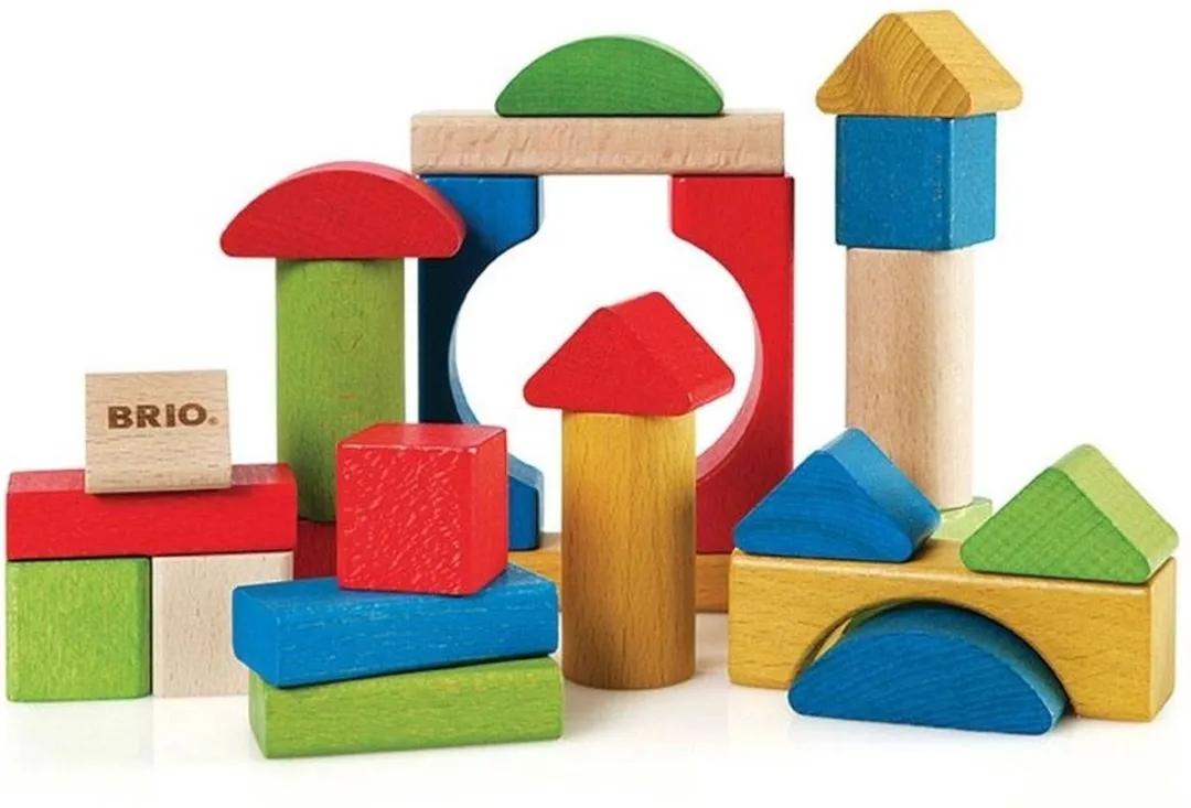 BRIO Wooden Toys Blokken Gekleurd - 25 Stuks - Meerkleurig - afbeelding 6 van 6