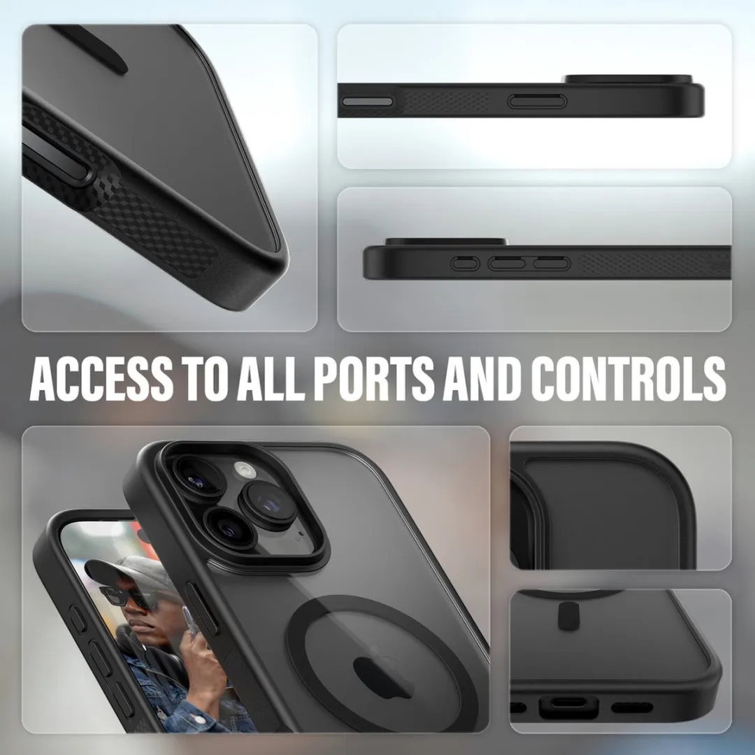 PanzerGlass iPhone 16 Pro Max HardCase MagSafe - Zwart/Transparant