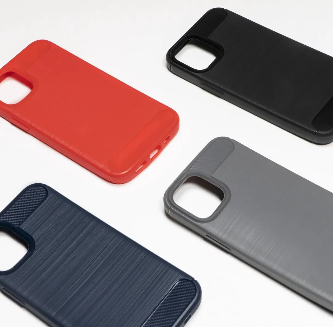 BMAX Carbon iPhone 12 Hoesje - Grijs