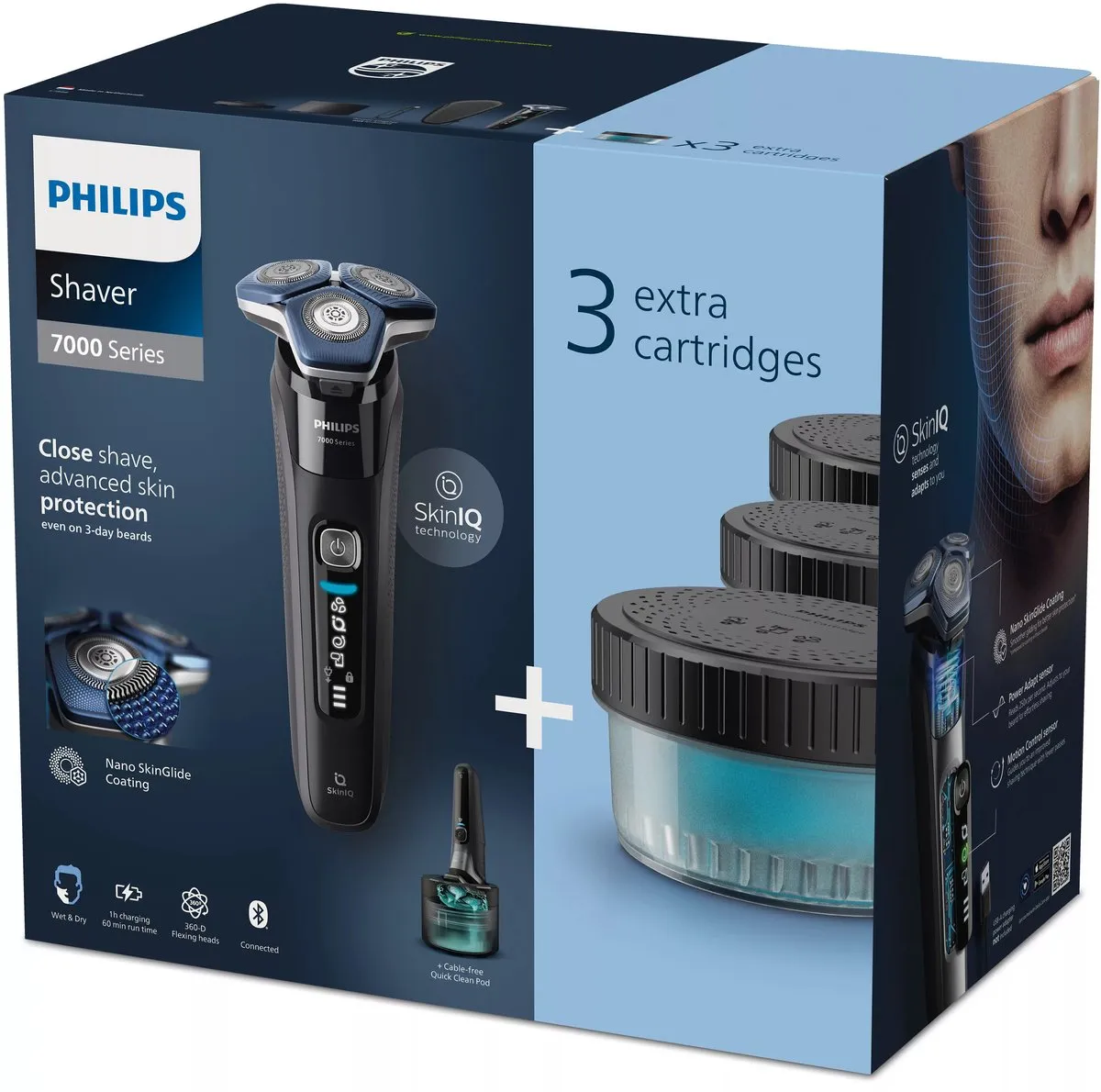 Philips Series 7000 S7886/63 Scheerapparaat - 3 Mesjes - Zwart