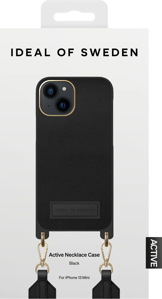 iDeal of Sweden Athena Necklace Case iPhone 13 Mini - IDNCAS22-I2154-01 - Zwart - afbeelding 5 van 5