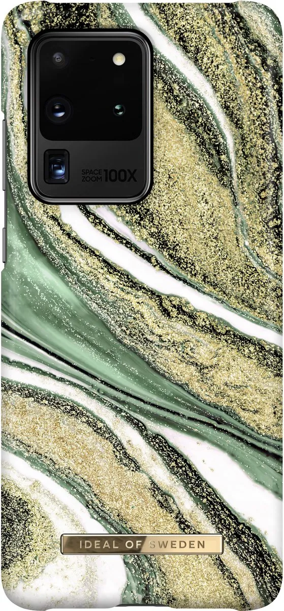 iDeal of Sweden Fashion Case Samsung Galaxy S20 Ultra Cosmic Green Swirl - IDFCSS20-S11P-192 - afbeelding 3 van 6