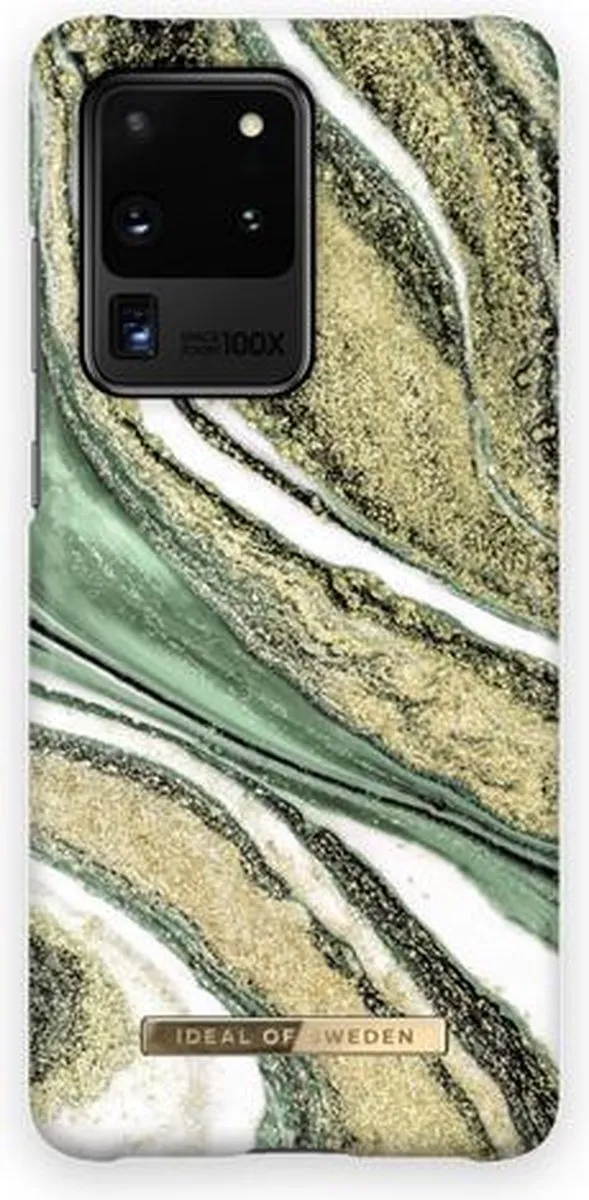 iDeal of Sweden Fashion Case Samsung Galaxy S20 Ultra Cosmic Green Swirl - IDFCSS20-S11P-192 - afbeelding 6 van 6