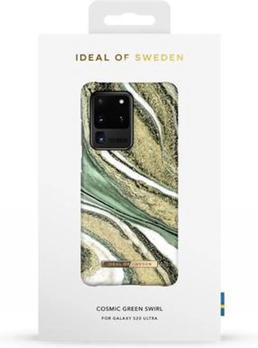 iDeal of Sweden Fashion Case Samsung Galaxy S20 Ultra Cosmic Green Swirl