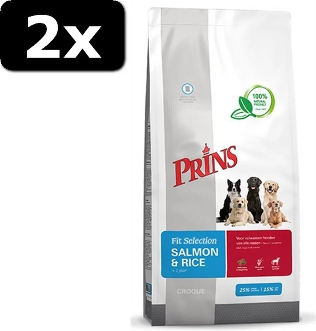 Prins Fit Selection Zalm 15kg - 2 Stuks