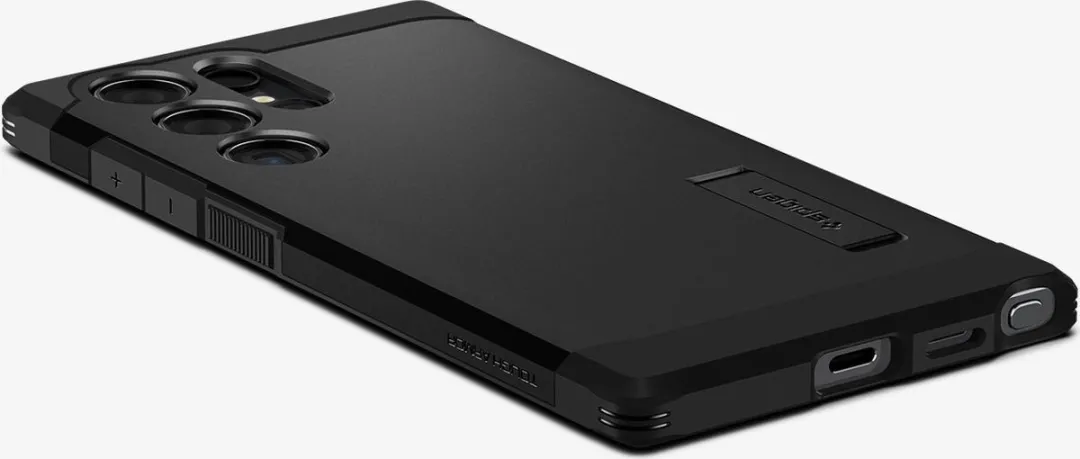 Spigen Tough Armor ACS07300 Hoesje - Samsung Galaxy S24 Ultra - Zwart