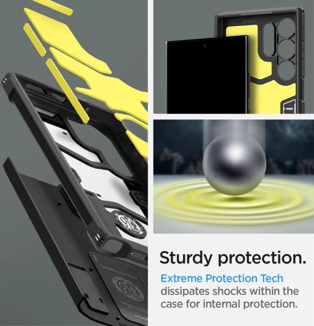 Spigen Tough Armor ACS07300 Hoesje - Samsung Galaxy S24 Ultra - Zwart - afbeelding 6 van 6