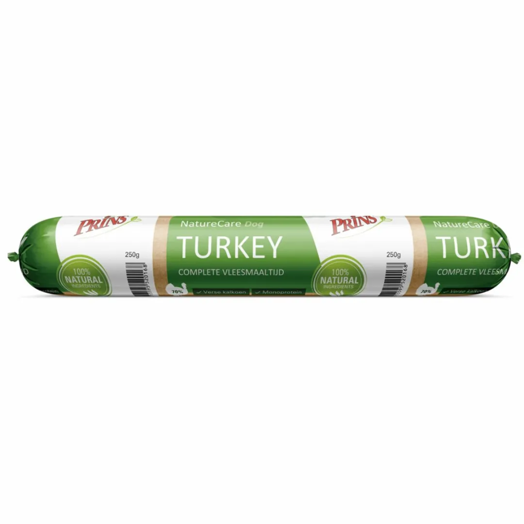 Prins NatureCare Hondenvoer Kalkoen 12x250g