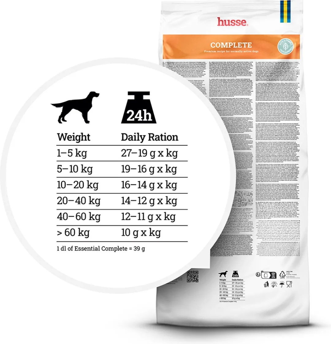 Husse Essential Complete Hondenbrokken 15kg