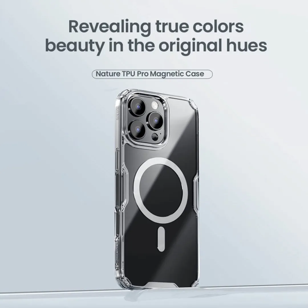 Nillkin Nature TPU Pro Magnetic iPhone 16 Pro Max Hoesje - Blauw - afbeelding 3 van 4