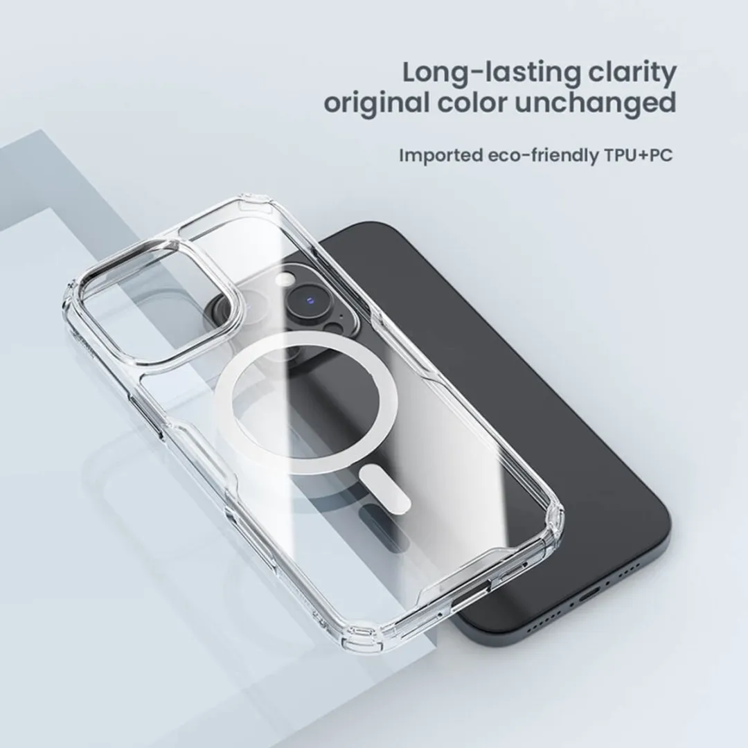 Nillkin Nature TPU Pro Magnetic iPhone 16 Pro Max Hoesje - Blauw - afbeelding 2 van 4