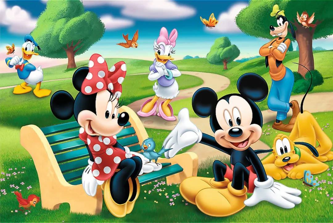 Trefl Mickey Mouse onder vrienden Puzzle 1000 Stuks - Multicolor