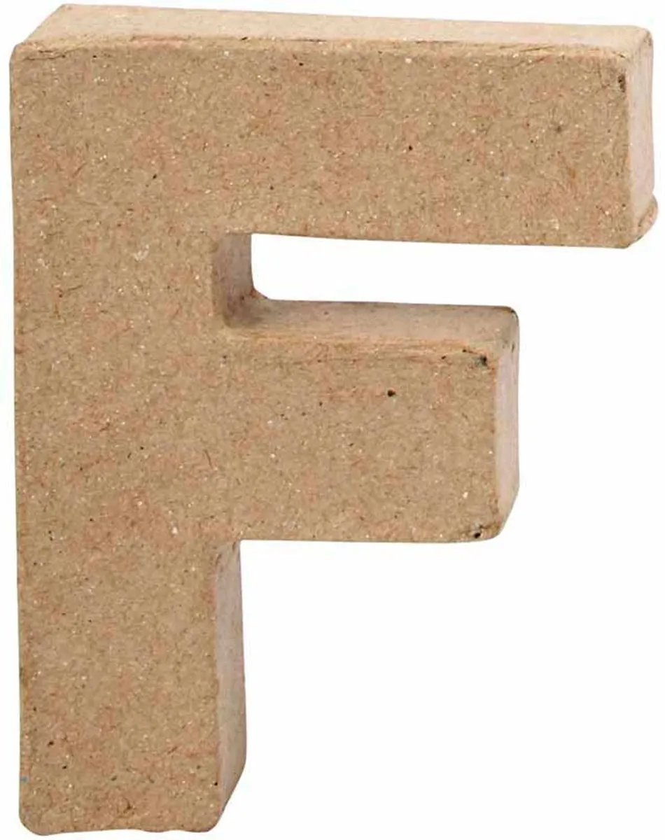 Creativ Company Letter F Papier-mâché 10cm
