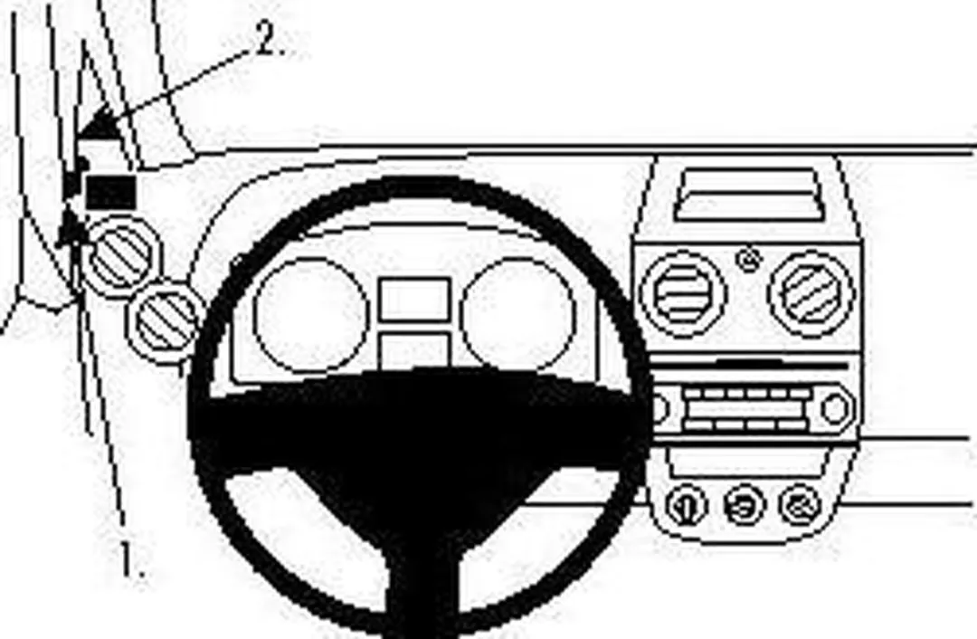 Brodit ProClip 804300 Mitsubishi Colt 2009-2014 - Zwart