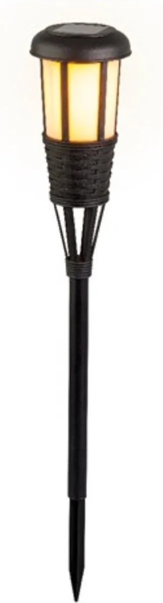Lumineo Zonne Tuinfakkel 61cm - Zwart