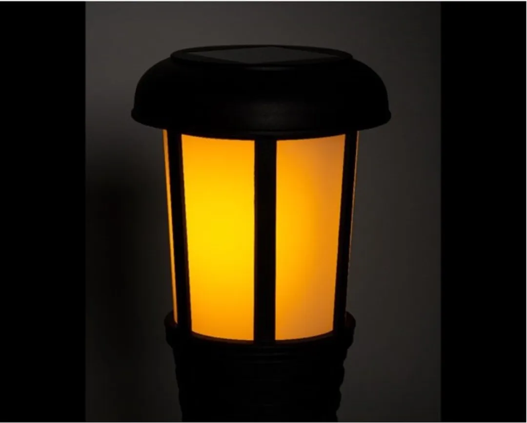 Lumineo Zonne Tuinfakkel 61cm - Zwart