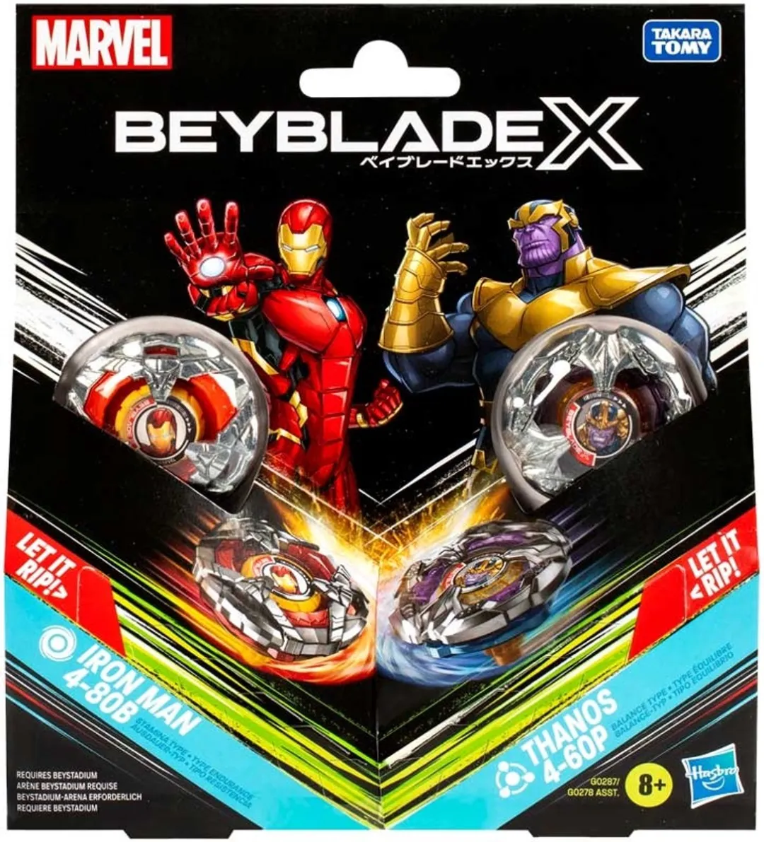 Hasbro Beyblade X Marvel Collab Iron Man vs. Thanos Multipack - HASG0287 - afbeelding 6 van 6