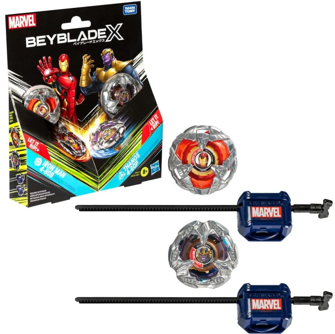 Hasbro Beyblade X Marvel Collab Iron Man vs. Thanos Multipack - HASG0287