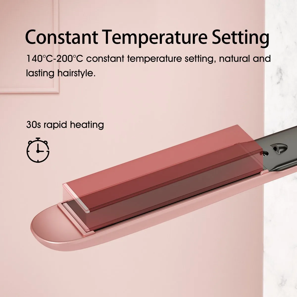 Xiaomi Enchen Enrollor Stijltang - 4 Temperaturen - Rosé Pink