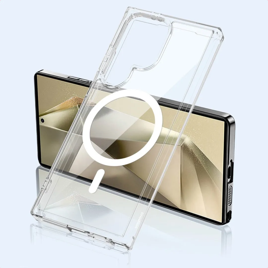 Imoshion Hoesje Samsung Galaxy S24 Ultra - Magnetische Ring - Transparant