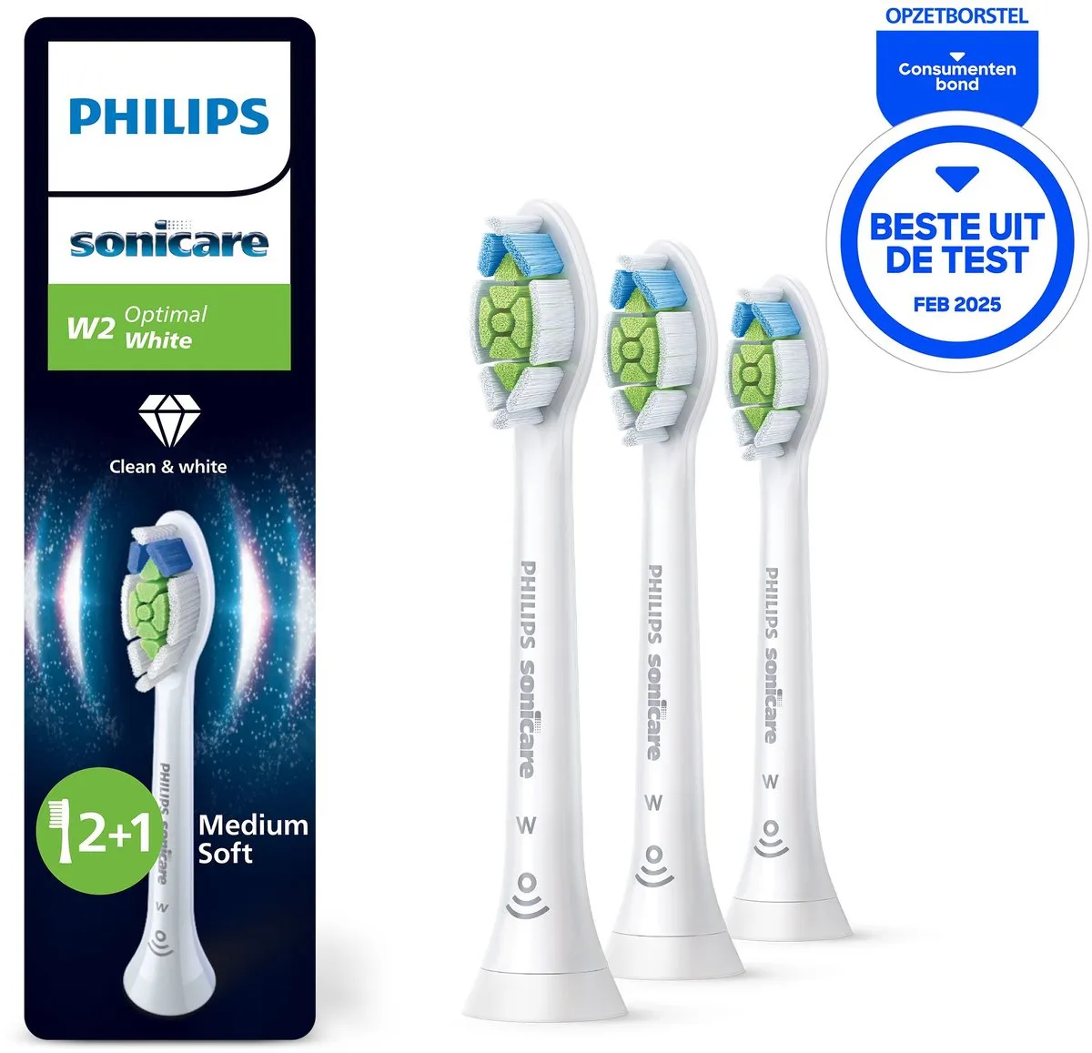 Philips Sonicare Optimal White HX6063/87 Opzetborstels