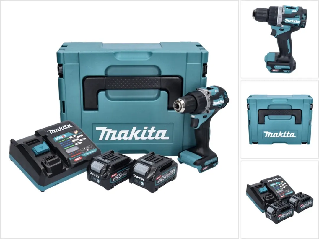 Makita DF002GA202 Accu-schroefboormachine 40V - 2 snelheden - 21 koppelstanden - 2x accu BL4020