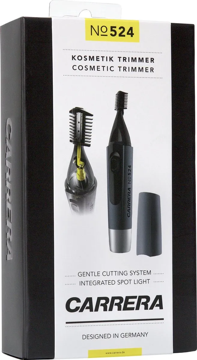 Carrera N0 524 Neushaartrimmer - Grijs/Zilver/Zwart