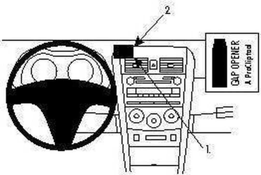 Brodit ProClip 854164 Telefoonhouder - Toyota Corolla 2009-2011 - Zwart
