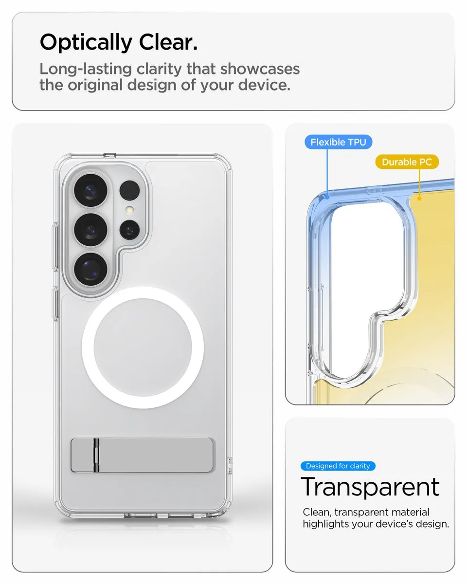 Spigen Ultra Hybrid S 8800337241532 Hoesje - Transparant/Wit - afbeelding 6 van 6