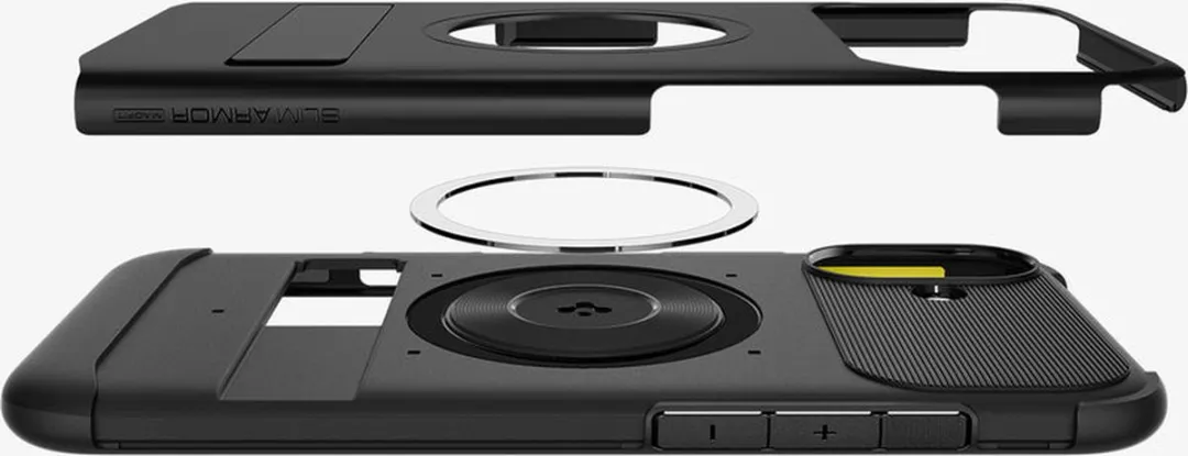 Spigen Slim Armor MagFit ACS08098 Hoesje - iPhone 16 Plus - Zwart