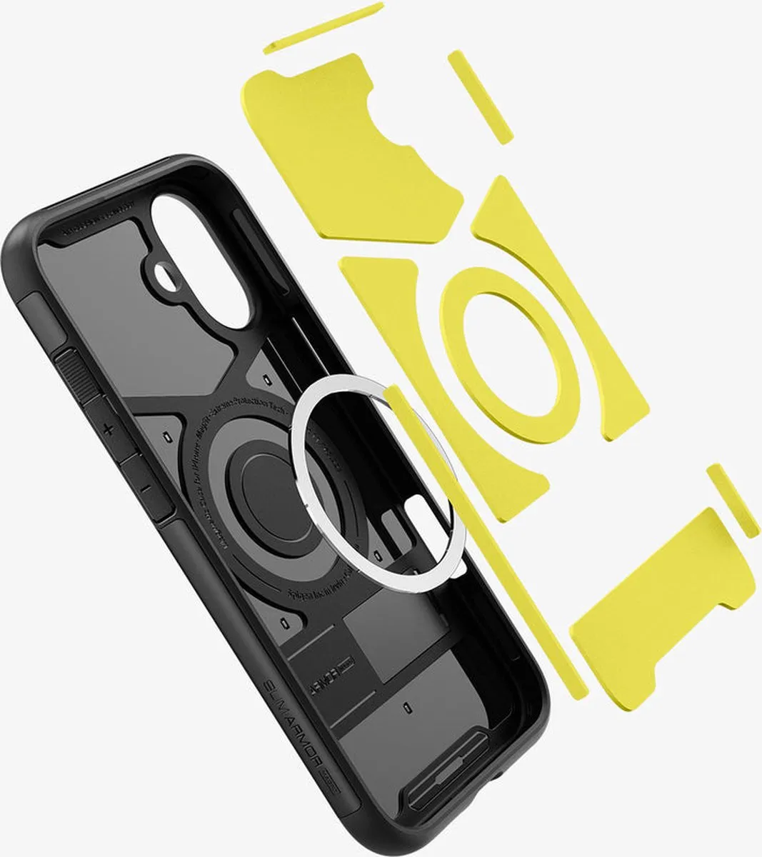Spigen Slim Armor MagFit ACS08098 Hoesje - iPhone 16 Plus - Zwart