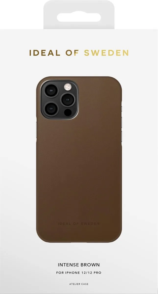 iDeal of Sweden Atelier Case Introductory Unity iPhone 12/12 Pro - Intense Brown