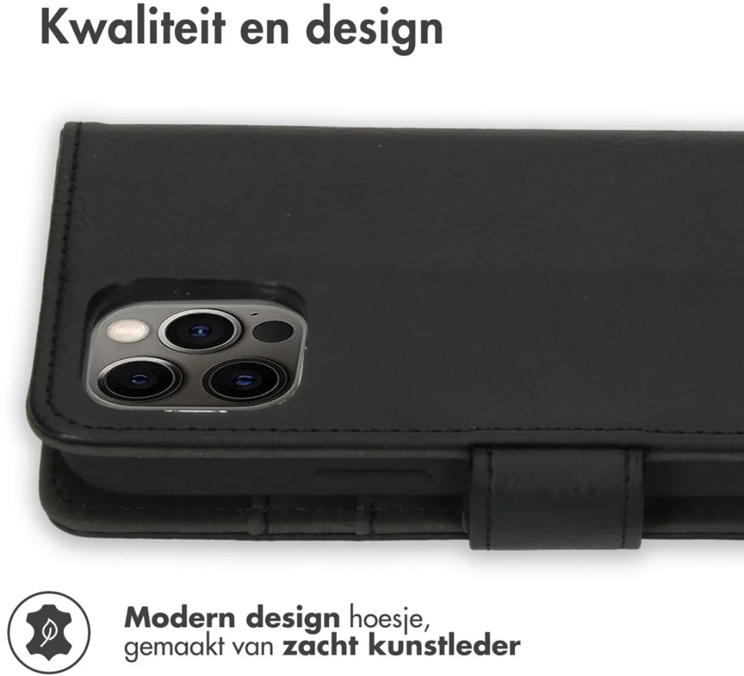 Imoshion Hoesje iPhone 12/12 Pro - 3 Pasjes - Zwart