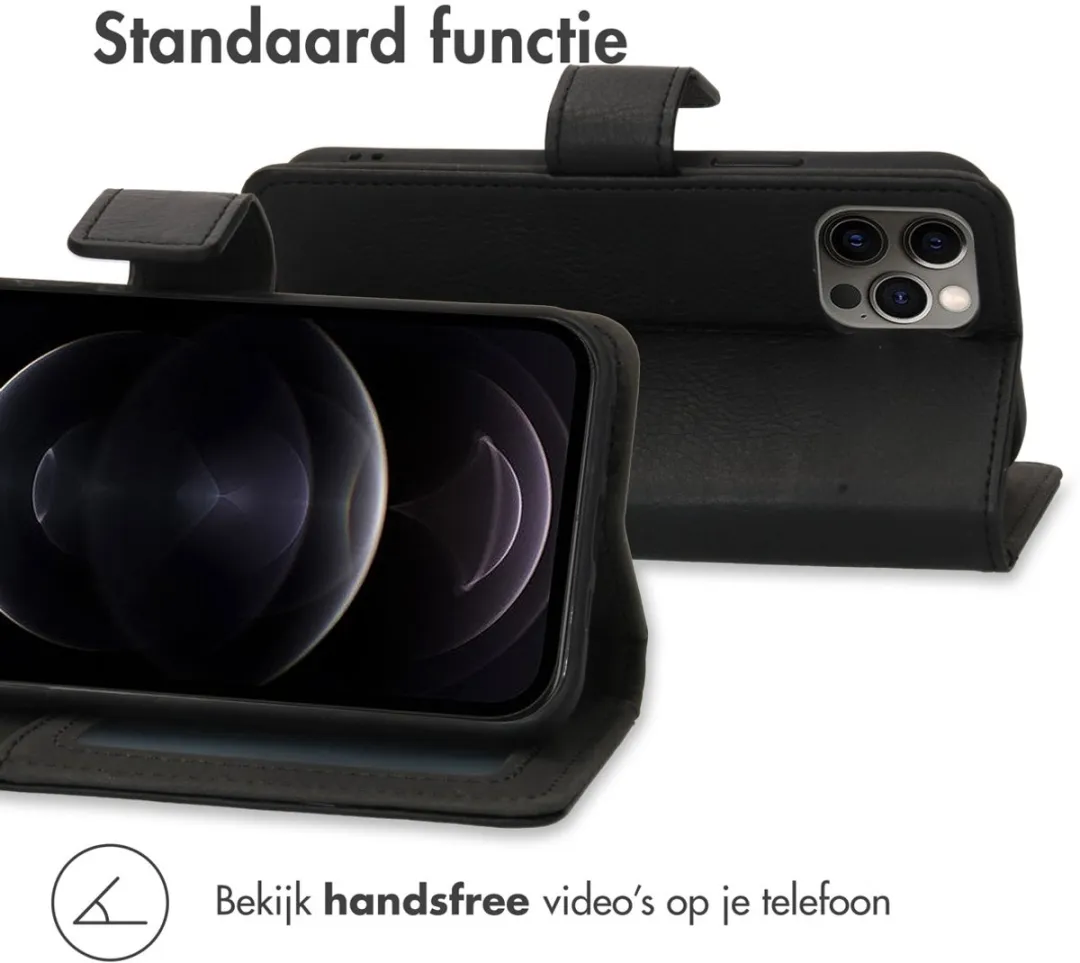 Imoshion Hoesje iPhone 12/12 Pro - 3 Pasjes - Zwart