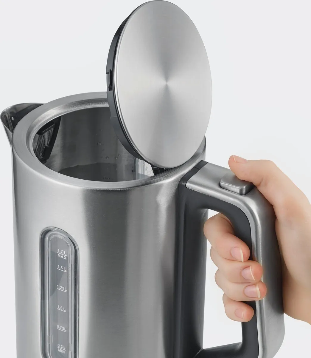 Severin WK 3402 Waterkoker 1.7L - 2400W - Grijs - afbeelding 6 van 6