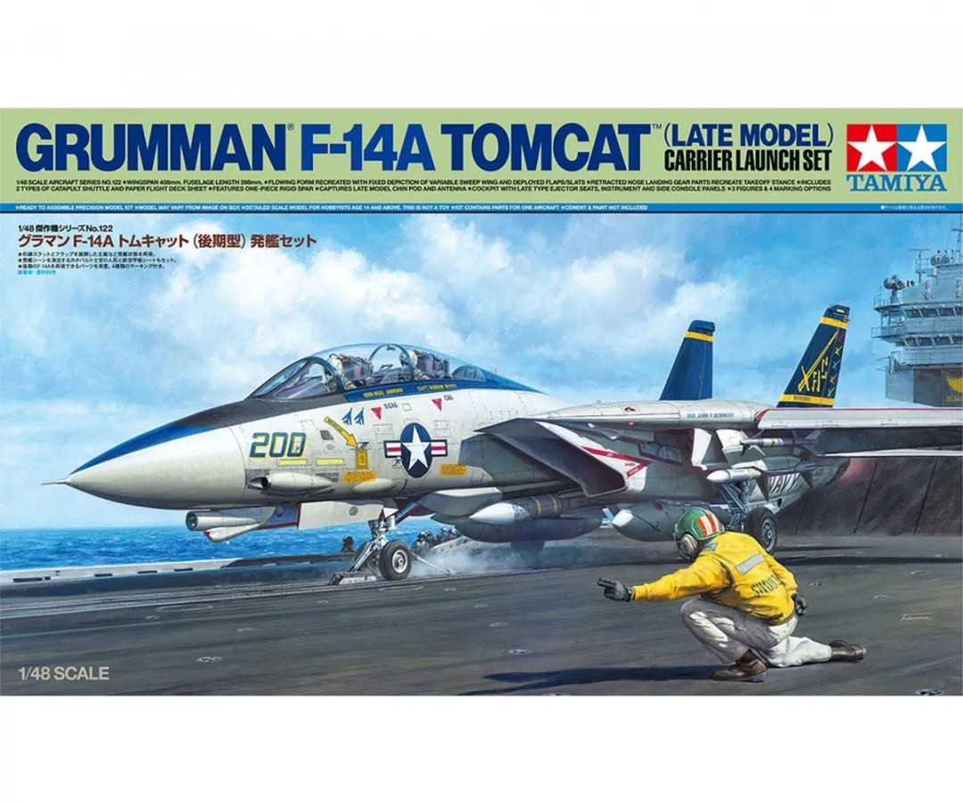 Tamiya 61122 Grumman F-14A Tomcat Late Carrier Launch Set