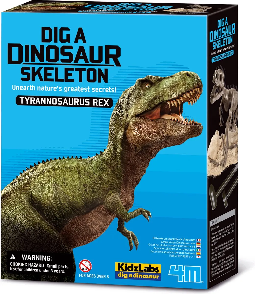 4M Kidzlabs Dinosaurus Graafset Tyrannosaurus Rex - Zwart - afbeelding 4 van 6