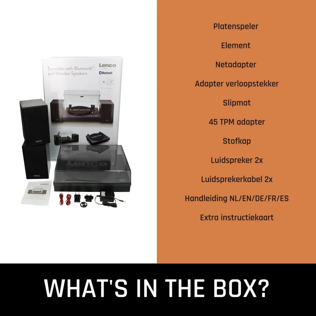 Lenco LS-300BK Platenspeler - Bluetooth - Zwart - afbeelding 6 van 6