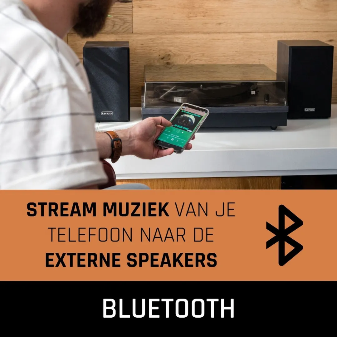 Lenco LS-300BK Platenspeler - Bluetooth - Zwart
