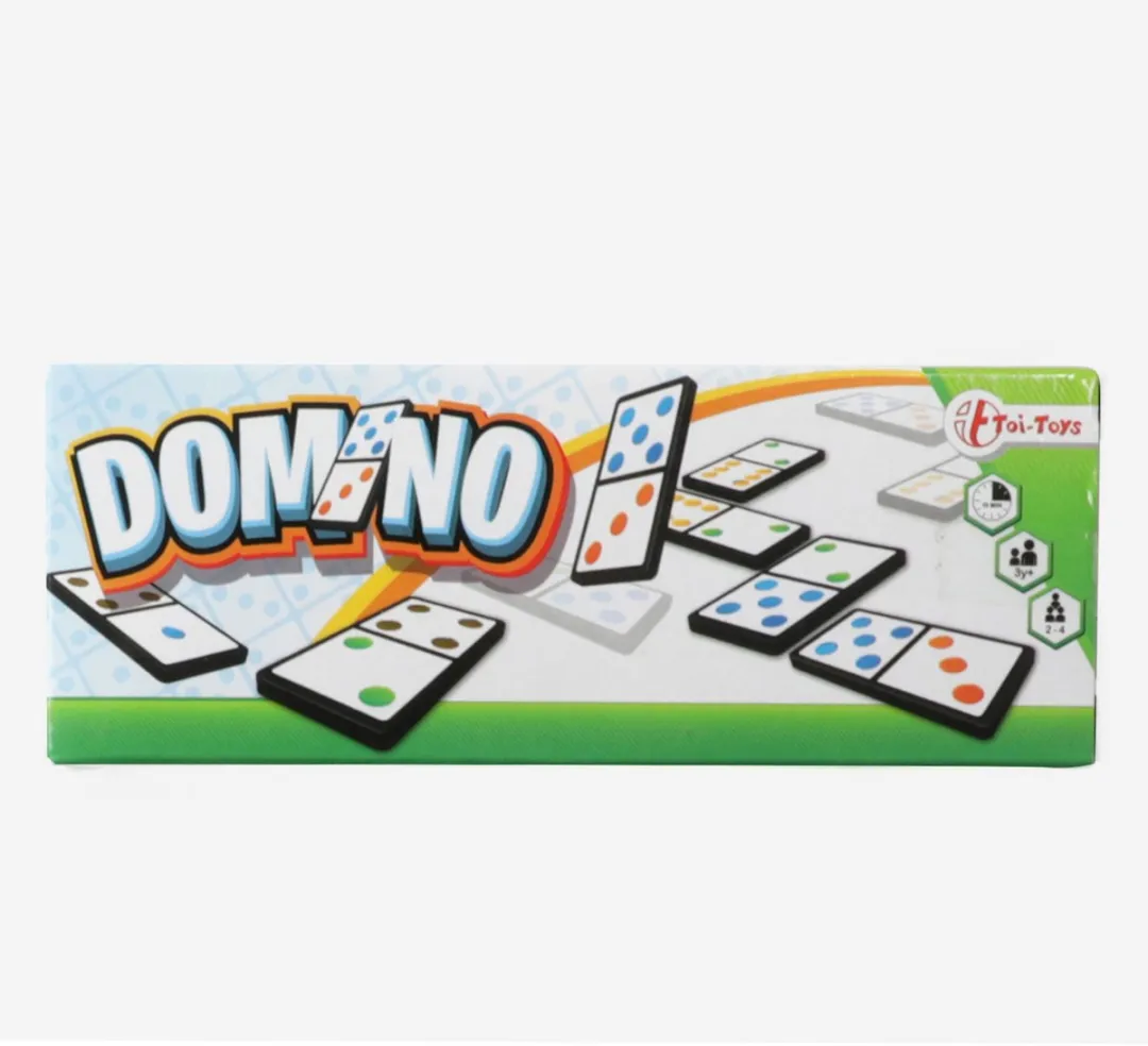 Toi-Toys Dominospel Cijfer/Kleur 51852A - 2-4 Spelers