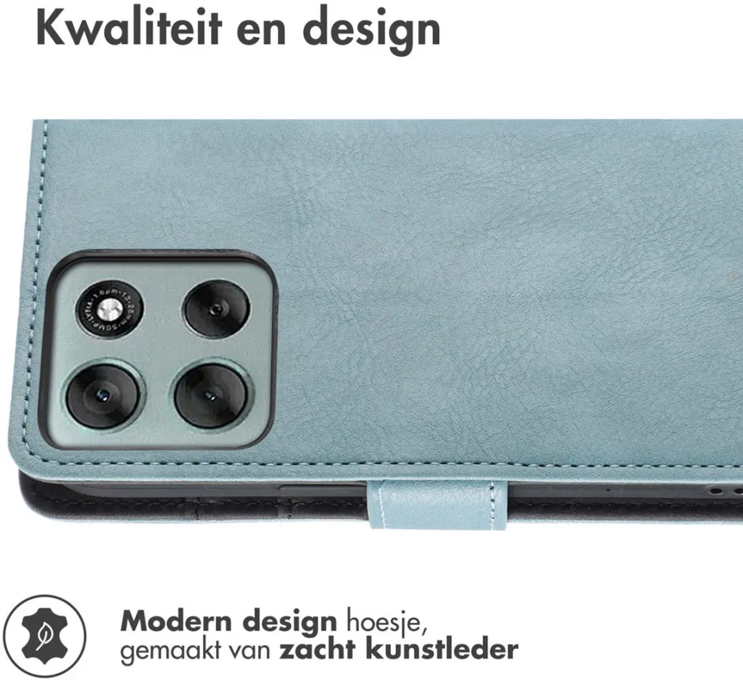 Imoshion Moto G56 Hoesje 3 Pasjes - Lichtblauw